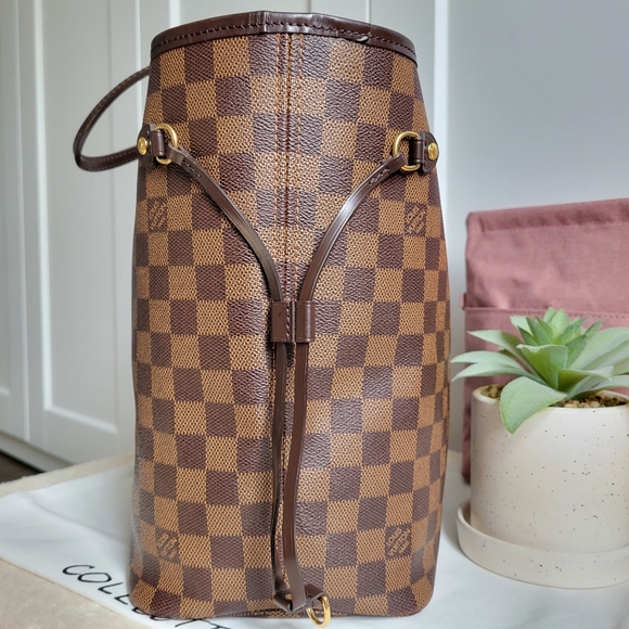 💕Louis Vuitton Neverfull MM Damier Ebene "ROSE Ballerine Interior" Tote Bag - Picture 13 of 16